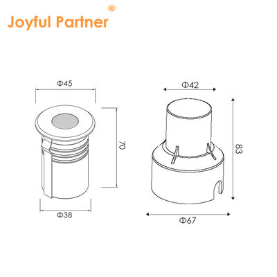 Σημείο φωτισμού SS316 IP67 CE ROHS μονόχρωμο DC24V από την Κίνα