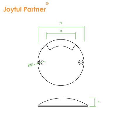 Πλευρό φως LED IP67 1W 2W Υλικό αλουμινίου Σώμα Ένα δρόμο Δύο δρόμο DC24V Θερμό λευκό