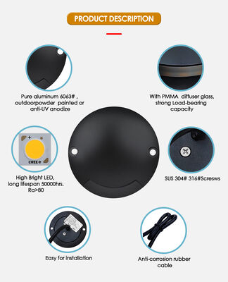 Πλευρό φως LED IP67 1W 2W Υλικό αλουμινίου Σώμα Ένα δρόμο Δύο δρόμο DC24V Θερμό λευκό