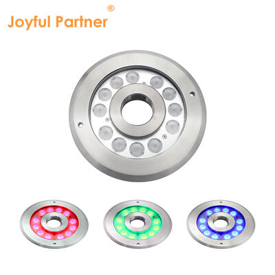 Φως υποβρύχιας βρύσης LED Ζεστό λευκό12 Volts 12W SS 316 υλικό με μήκος καλωδίου 2 μέτρων