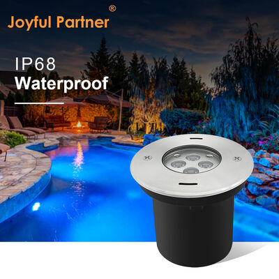 LED υποβρύχιο φως DIA110MM 4W 8W DC24V 316 Ατσάλινο μπροστινό κάλυμμα με πλαστικό μαύρο κουτί