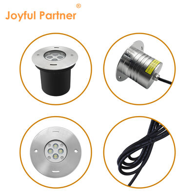 Υποβρύχιο Φωτιστικό Φως LED Ενσωματωμένο 4*2.5W RGB3in1 DMX 24 Volt IP68 Χάλυβα