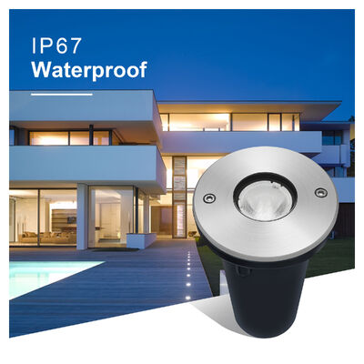 Φώτα LED υπογείου IP67 1W 3W DIA67MM DC24V Υδατοασφαλής για εξωτερικό κήπο