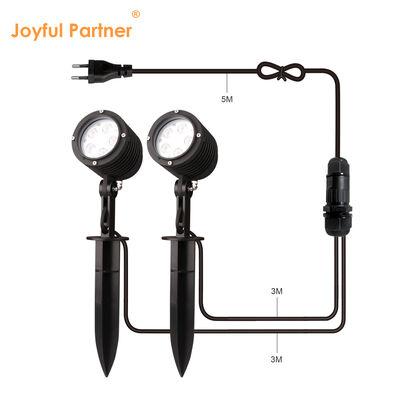 Φωτιστικό κήπου LED με γωνία δέσμης 30 μοιρών, 10W RGB 3in1 DC24V, αδιάβροχο IP65 με πάσσαλο