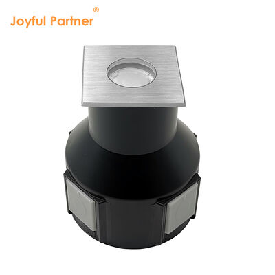 Φωτιστικό LED Εδάφους Γωνία Δέσμης 8 Μοιρών DC24V 3W 3000K 50*50MM Με Σώμα Αλουμινίου IP67