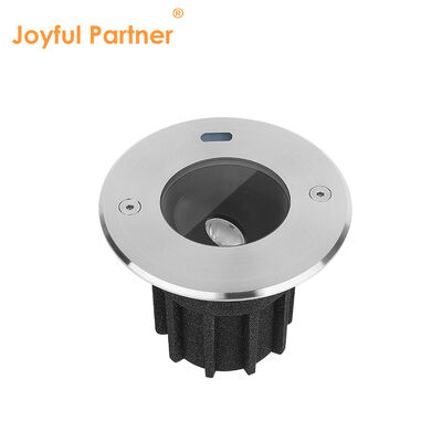 Outdoor AC220V Inground Lamp DIA95MM Deep Anti Glare 3W COB Model With Black ABS Sleeve