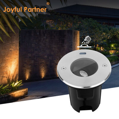 Outdoor AC220V Inground Lamp DIA95MM Deep Anti Glare 3W COB Model With Black ABS Sleeve