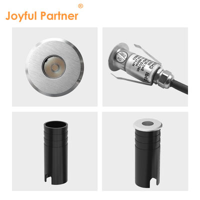 LED Uplight 316 Ατσάλινο κάλυμμα Αλουμινίου Σώμα λαμπτήρα Υπερασμένο γυαλί IP67 1W Θερμό λευκό 3000K