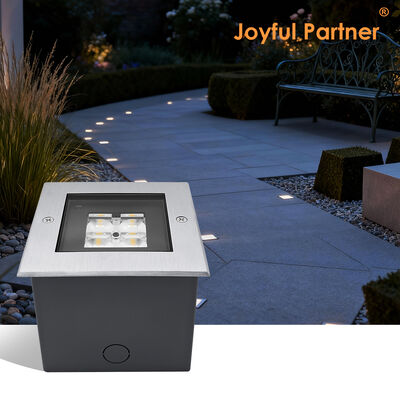 Πλατεία ενδοεδαφικού κατάστρωσης 125 * 125MM ADC12 Σωλήνες αλουμινίου υψηλής διαφάνειας SMD LED με βαθύ σχεδιασμό κατά της λάμψης