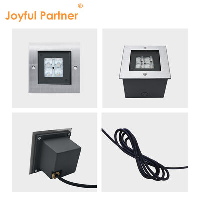 Διάμετρος χάλυβα Inground Up Φως AC100-240V 4 * 2W LED 316 Ατσάλινο Τρίμινγκ με 0.5M ηλεκτρικό καλώδιο