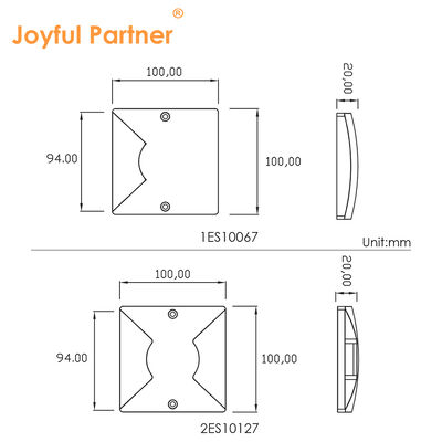 Φώτα εσωτερικής επιφάνειας επιπέδου Υπερτελές IP67 Αδιάβροχο 1W 3W DC12V 24V IK Rate 08 Για διάδρομο βεράντας