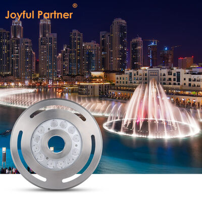 Φωτισμός φεγγαριού LED με κεντρική τρύπα 12W DIA285MM DMX Control RGB 3In1 για τοπίο κήπου