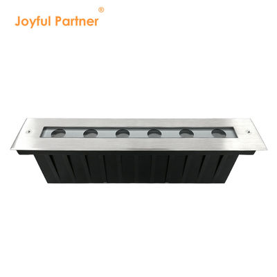 Ζεστό Λευκό LED υπόγειο φως SUS 316 6W 12W Κήπος Εμφυτερό γραμμικό φωτισμό