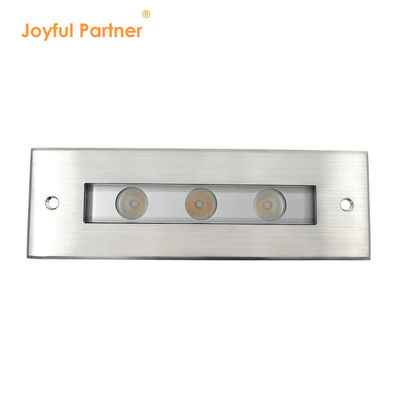 Φως LED στο έδαφος DC24V 3W 6W 3000K #316 SS IP67 Γραμμικό μήκος 195MM +Θεμονισμένο γυαλί