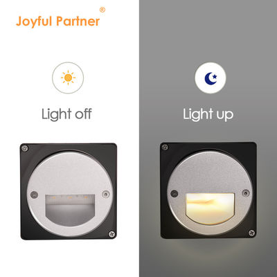 Αλουμίνιο εξωτερικό LED Step Light IP65 Στρογγυλό Κάλυψη Τετράγωνο Κελαμάκι Τείχος Σκάλα