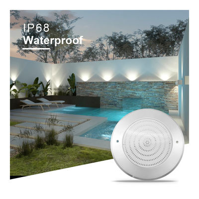Αδιάβροχο PAR56 LED φωτισμό πισίνας 316 SS ABS στερέωμα Ultra Thin 7.5mm ρητίνη γεμάτο τοίχος Mounted 230MM 18W 25W DC AC12V
