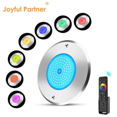 316L από ανοξείδωτο χάλυβα Ηλιακό φως πισίνας DIA 160mm * 32mm AC12v με τηλεχειριστή