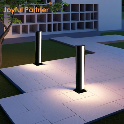  Φωτιστικό LED Bollard εξωτερικού χώρου Τετράγωνο Αλουμίνιο με Επίστρωση Πούδρας CREE LED AC100-265V L110 * W110 * H900mm Βαθμός IP65 για Χρήση σε Γκαζόν