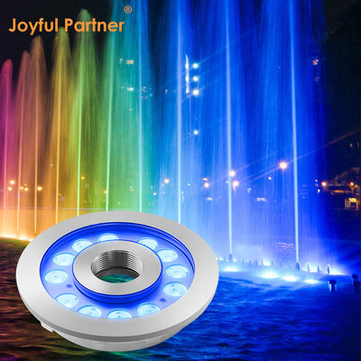 Water Fountain Lights DMX512 control 12*2W DC24V Full Color Type 316 Stainless Steel IP68 For Garden ponds