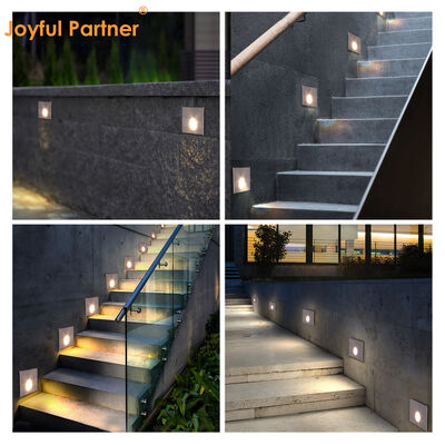 Φως τοίχου LED 3W 60° Beam Εξωτερικό Λευκό Αλουμίνιο Φωτισμός Περπατηρίου